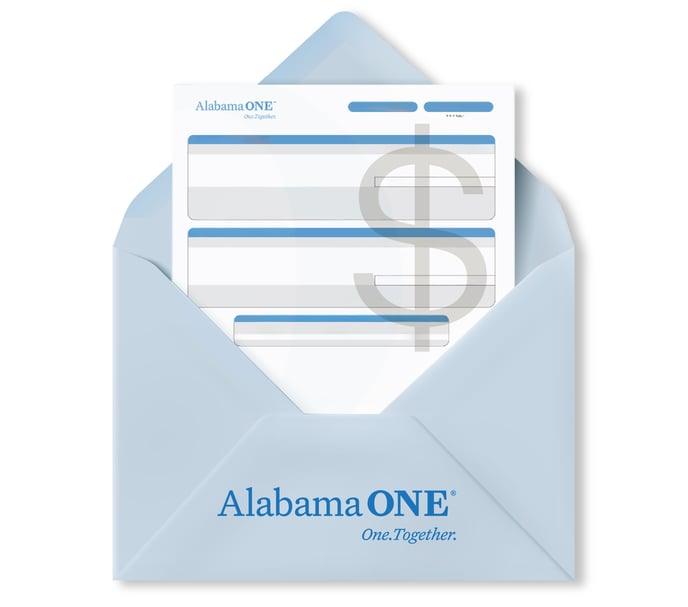open envelope with letter