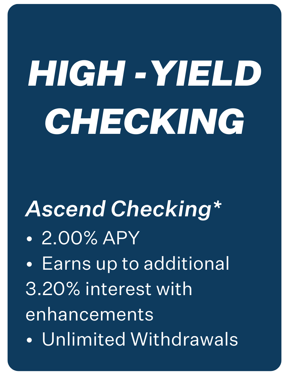Membership has its Advantages - High-Yield Checking